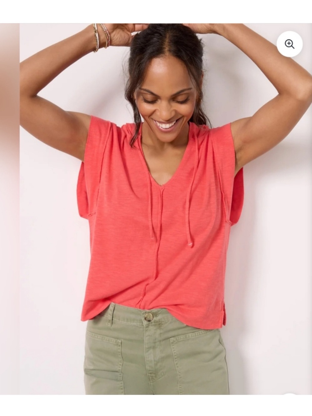 EVEREVE - Coral Cruz sleeveless hoodie- Size Medium NWT - Picture 6 of 6